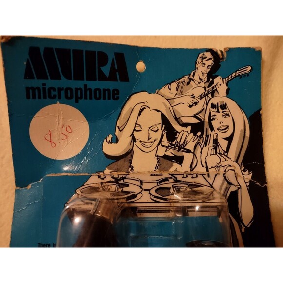 Vintage Mura DX-132b 500 Ohms Dynamic Microphone In Original Package - Picture 2 of 5